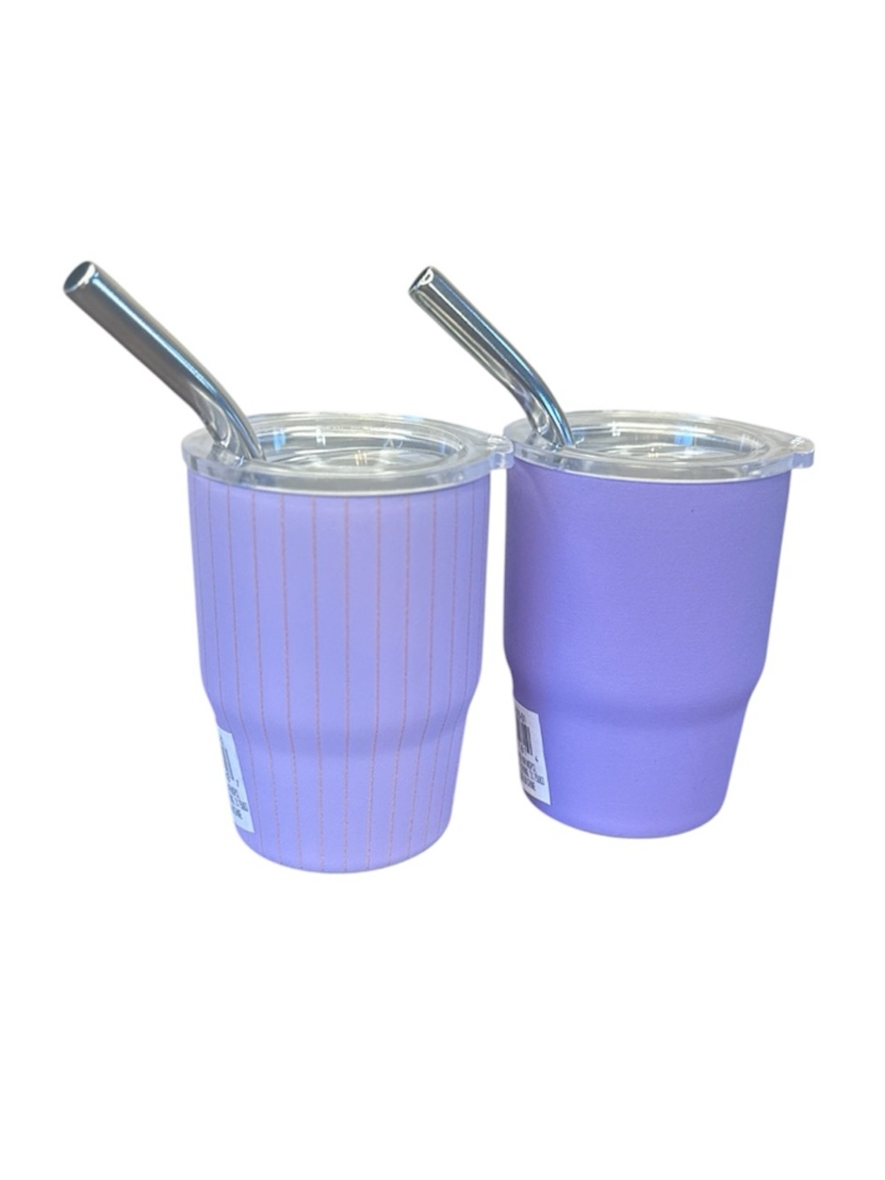 Mini Tumblers with Straws in Lavender, Set of 2 (3 oz cups) — Ashland